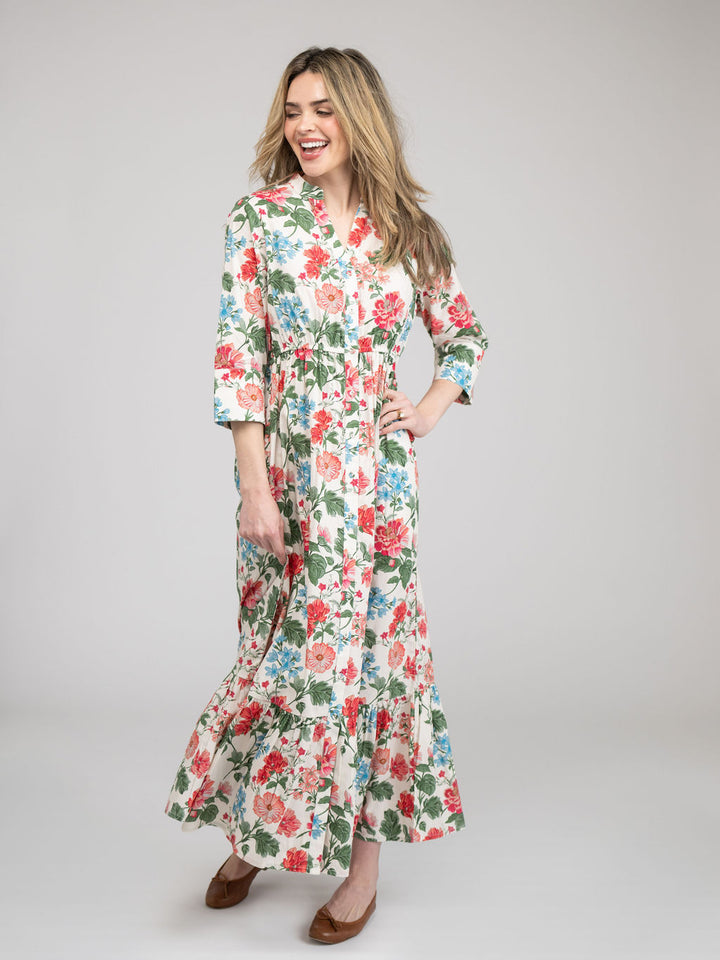 The Christie Dress | Ivory Fancy Flower