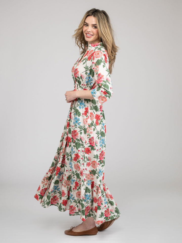 The Christie Dress | Ivory Fancy Flower