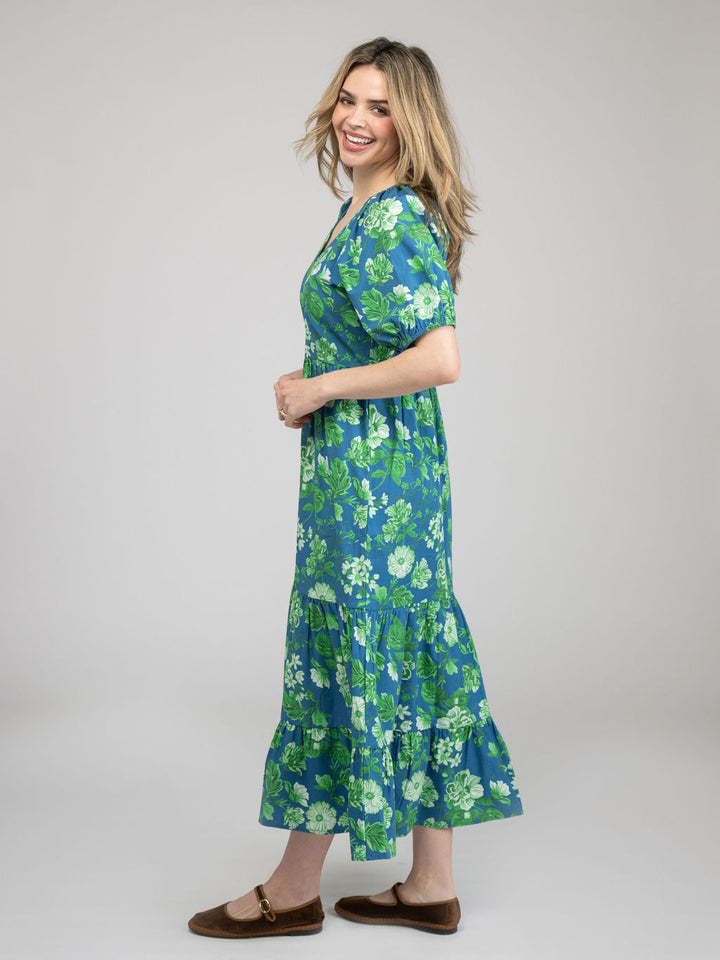 The Poppy Dress | Blue Fancy Flower