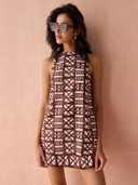 Rylee Mini Dress in Nari Cacao