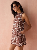 Rylee Mini Dress in Nari Cacao