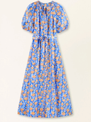 Somerset Dress in Tangerine Carnation
