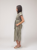 Jodie Midi Dress in Fiona Truffle