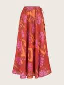 Vanilla Skirt in Ikat Brown/Purple