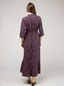 The Christie Dress | Navy Virginia Stripe
