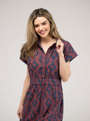 The Lisa Dress | Navy Virginia Stripe
