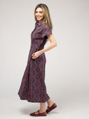 The Lisa Dress | Navy Virginia Stripe