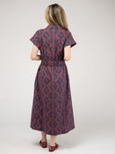 The Lisa Dress | Navy Virginia Stripe