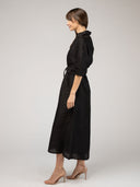 The Eloise Dress | Black Dupioni