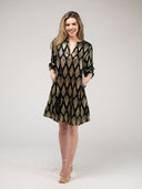 The Cornelia Mini Dress | Black Deco
