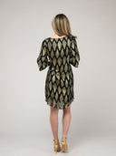 The Cornelia Mini Dress | Black Deco