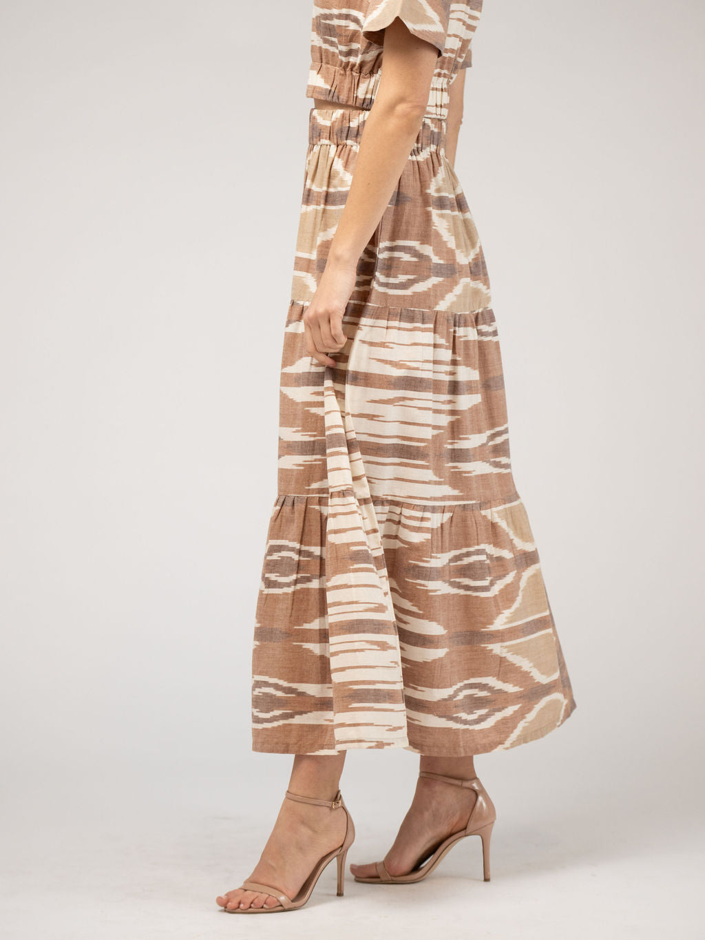 The Abby Skirt | Eco Brown Ikat