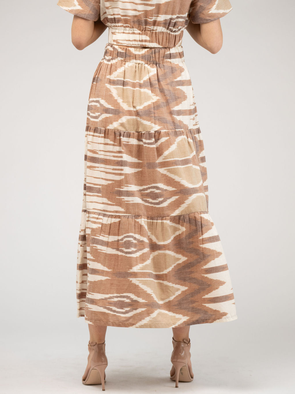 The Abby Skirt | Eco Brown Ikat
