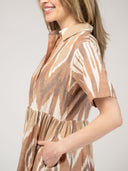 The Elle Maxi Dress | Eco Brown Ikat