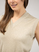 The Shimmer Vest | Champagne