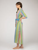 The Eloise Dress | Rainbow Bagru Triangle