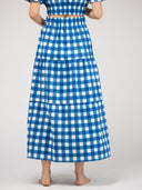 The Abby Skirt | Blue Check Block