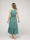 The Lina Dress | Green Check Block