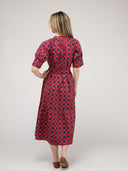 The Jane Dress | Cranberry Check Block