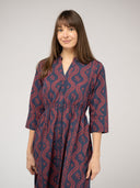 The Christie Dress | Navy Virginia Stripe