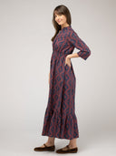 The Christie Dress | Navy Virginia Stripe