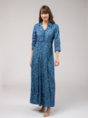 SAMPLE | Aexa Dress | Navy Flore | Small