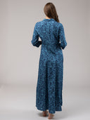 SAMPLE | Aexa Dress | Navy Flore | Small