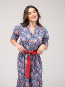 SAMPLE | The Jane Dress | Navy Garden | Small