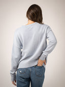 Monochrome American Flag Sweater in Light Blue