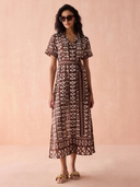 Amira Shirt Dress in Nari Cacao