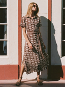 Amira Shirt Dress in Nari Cacao