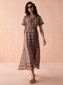 Amira Shirt Dress in Nari Cacao