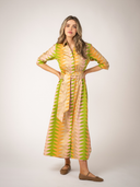 The Eloise Dress | Sunrise Bagru Triangle