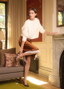 Niall Cashmere Sweater in Macadamia