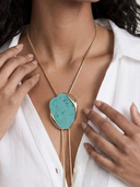 Turquoise Statement Bolo Necklace