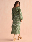 Verde Blouse in Luciana Artichoke