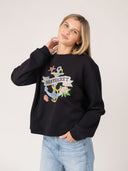 Navy Nantucket Anchor Crewneck Sweatshirt