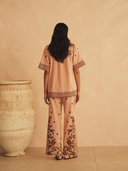 Straight Leg Pant Infiorata Embroidered