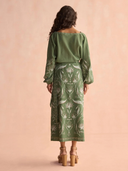 Verde Blouse in Luciana Artichoke