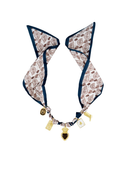 Brown Silk Charm Necklace