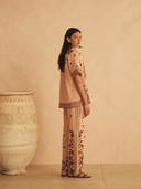 Straight Leg Pant Infiorata Embroidered