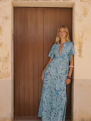 Marin Dress in Shellflower Blue