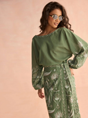 Verde Blouse in Luciana Artichoke