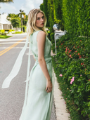 Tibi Dress in Mint Organza