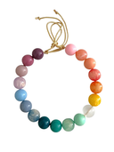 Chunky Beaded Necklace in Watercolor