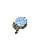 Hydrangea Claw Hair Clip in Baby Blue