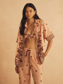 Straight Leg Pant Infiorata Embroidered