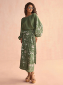 Verde Blouse in Luciana Artichoke
