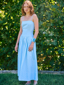 Drifter Dress in Blue Polka Dot