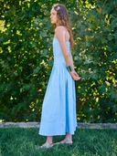 Drifter Dress in Blue Polka Dot